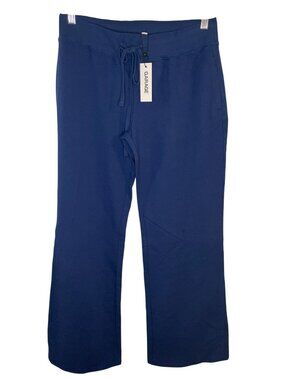 Garage Stretch Terry Bootcut Pants Midnight Blue Women's Size Medium MSRP$65 NWT